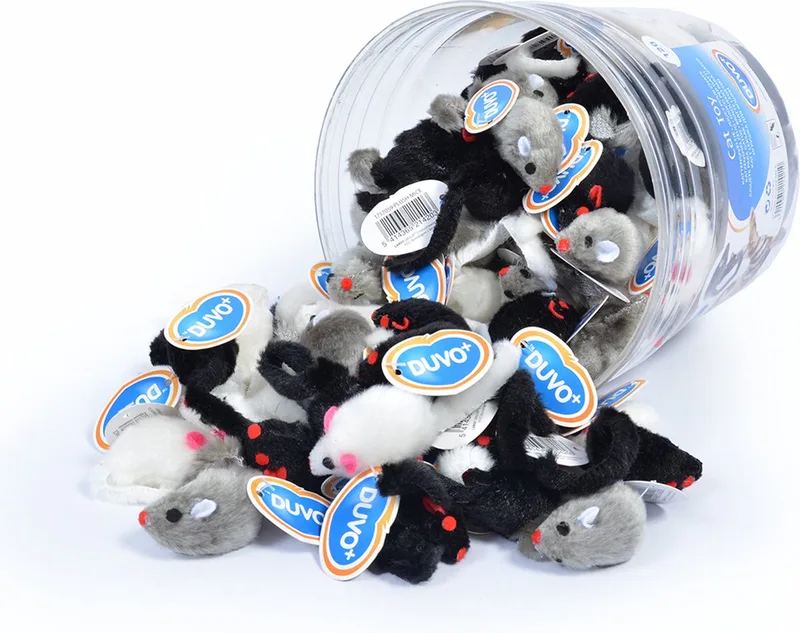Pluche Muis Kattenspeelgoed - Pluche kattenspeeltje met belletje von Duvo+ in <> – Produktfoto