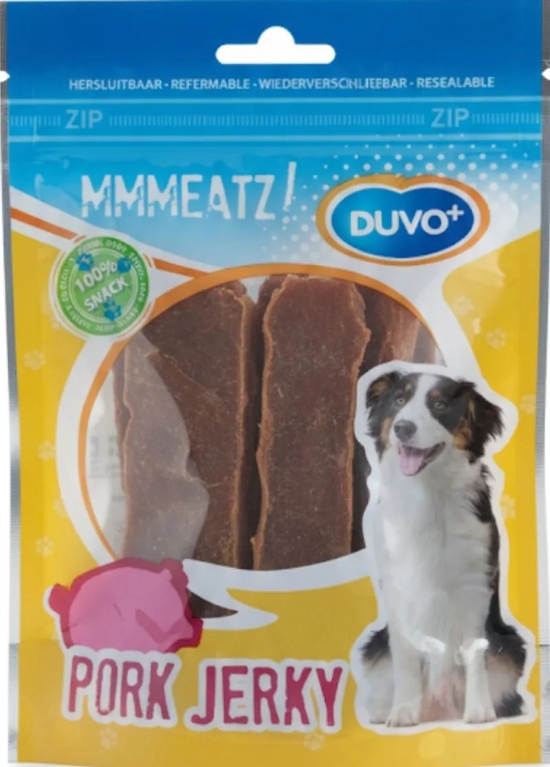 pork Jerky hondensnacks by Duvo+ – product photo