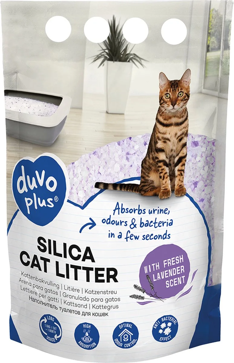 Premium Silica Kattenbakvulling - 5 l de Duvo+ – photo produit