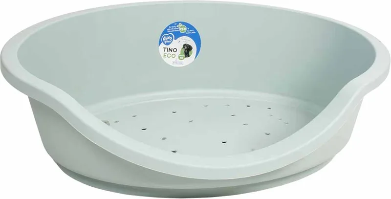 Sleeper Tino 95 ECO - Kunststof Hondenmand - Ovale Hondenbak van Gerecycled Plastic - Anti-slip - 95x70x29cm de Duvo+ en Ice – photo produit