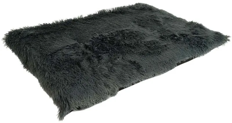 Snug Benchkussen - Hondenkussen voor Bench en Reismand - Zacht Pluche & Wasbaar op 30°C - XL 107x71x7cm de Duvo+ en Gris foncé – photo produit