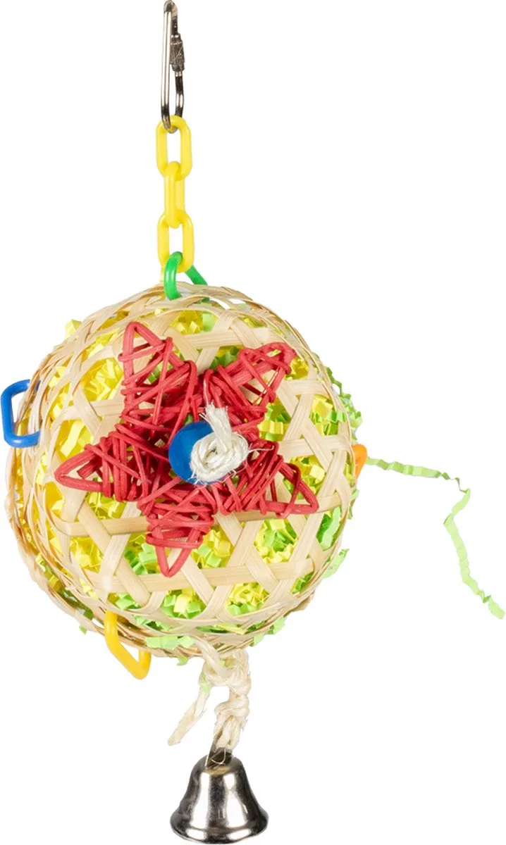 Speelgoed Voor Dieren - Vogel - Forage Bamboe Pinata 10x15x24cm - 1st de Duvo+ en Multicolore – photo produit