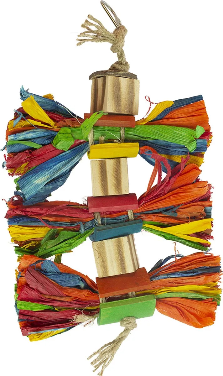 Speelgoed Voor Dieren - Vogel - Maisblad Bundels Met Bamboo En Cocos 25,4x15,2x3,5cm - 1st by Duvo+ in Multicolour – product photo