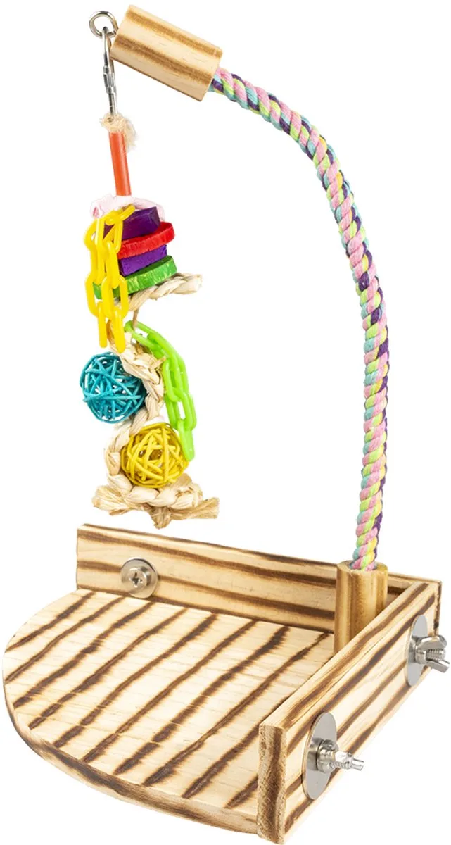 Speelgoed Voor Dieren - Vogel - Vogelspeeltuin Lili 25x25x38cm - 1st de Duvo+ en Multicolore – photo produit