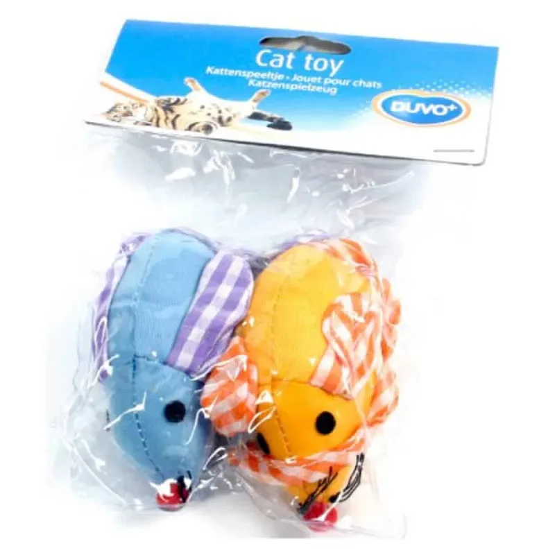 Stoffen Muis Katten Speeltje 2 Eenheden von Duvo+ – Produktfoto