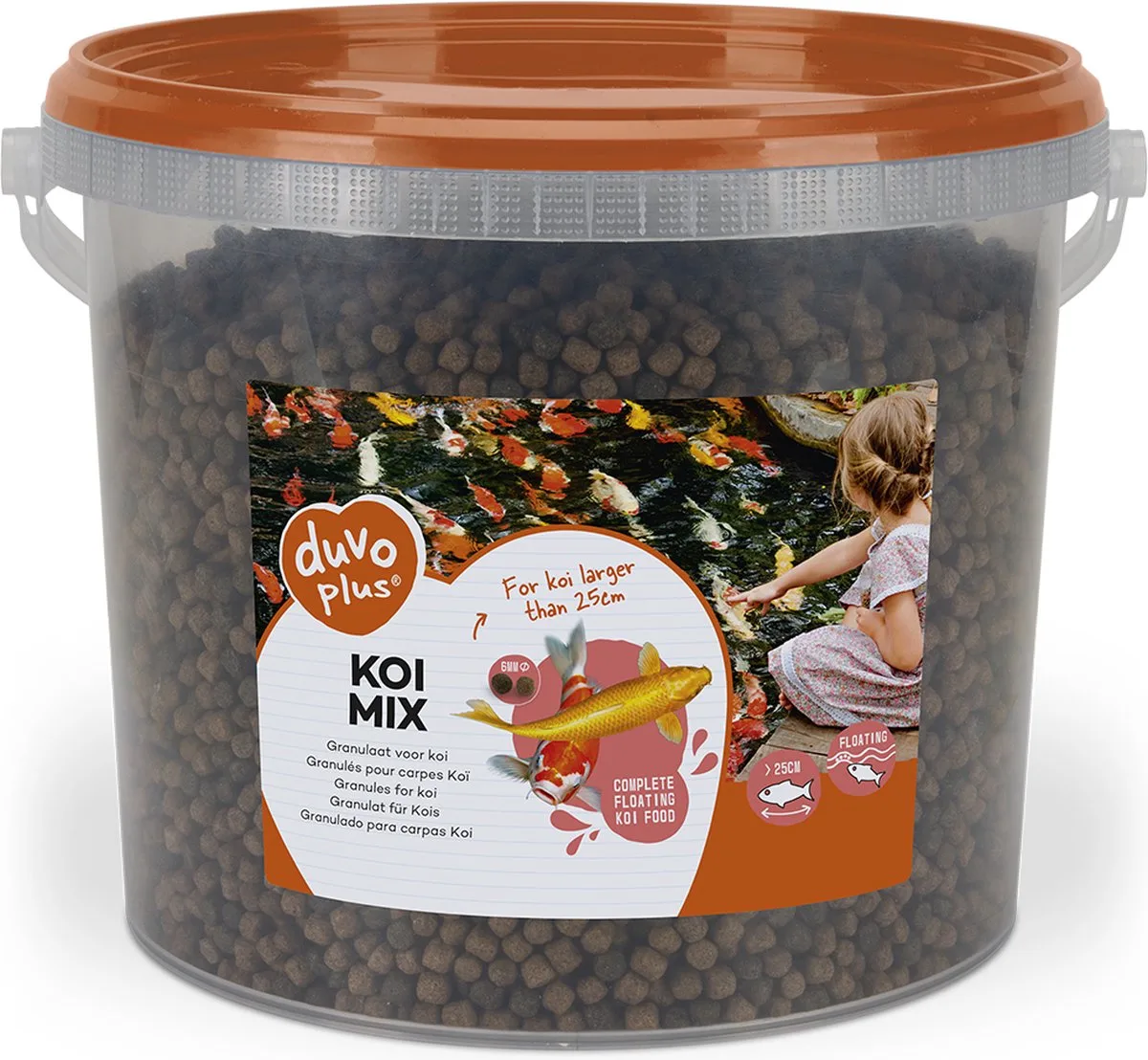 Terrasvijver - Vissen - Koi Mix 5l - 6mm - 1st de Duvo+ – photo produit
