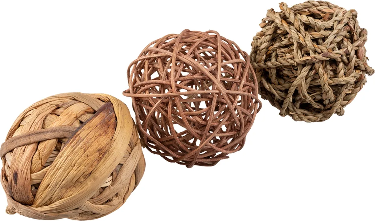 Trio natur Spielbälle - 10 cm de Duvo+ – photo produit