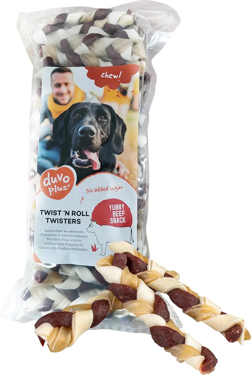 Twist 'n Roll Twisters Rund S 12,5 cm 50 stuks - Hond de Duvo+ – photo produit