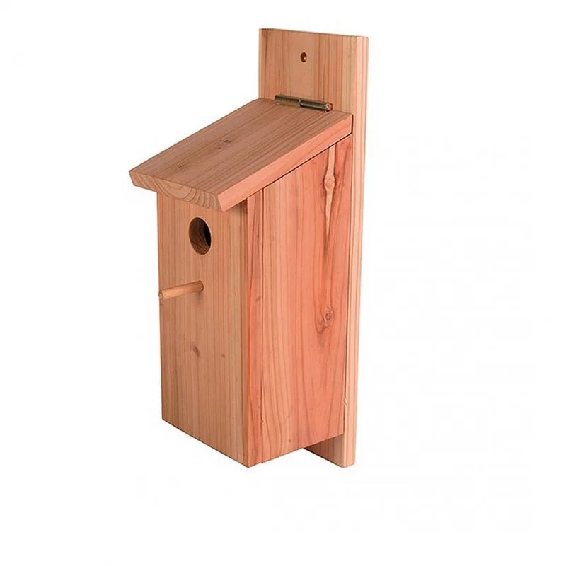 Vogelhuisje bouwpakket - Bruin - 12,5 x 14,5 x 36cm de Duvo+ en HoutkleurBruin – photo produit