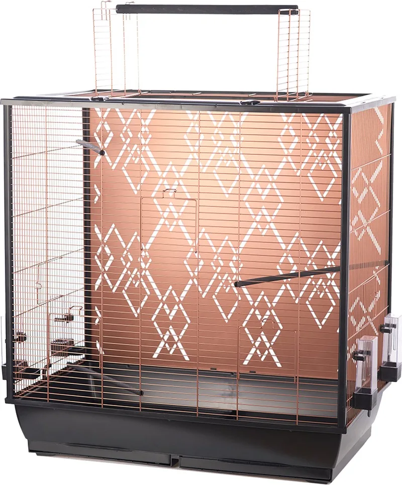 Vogelkooi - Alix - Koper/zwart - 78x48x81,5cm de Duvo+ en Cuivre – photo produit
