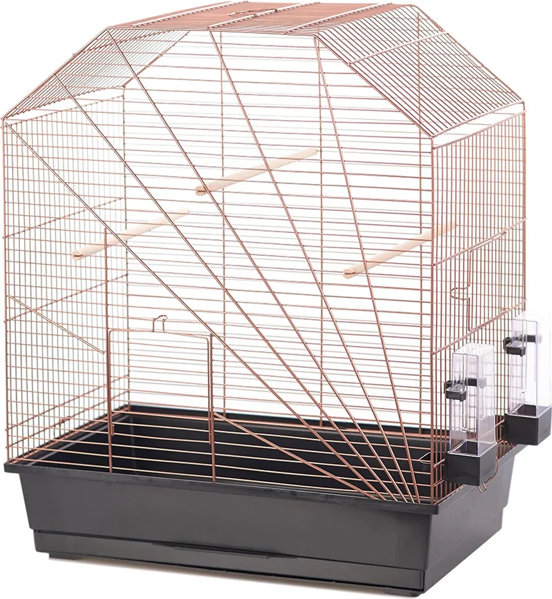Vogelkooi Duvo Copper Lexa – Koper Binnenkooi voor Parkieten, Agaporniden en Valkparkieten von Duvo+ in Schwarz – Produktfoto
