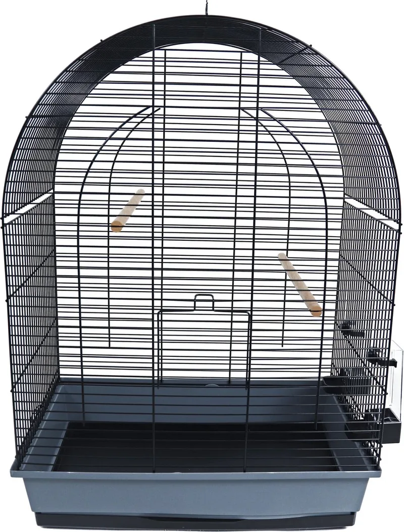 Vogelkooi Lusi 3 Grijs/Zwart de Duvo+ en Gris – photo produit