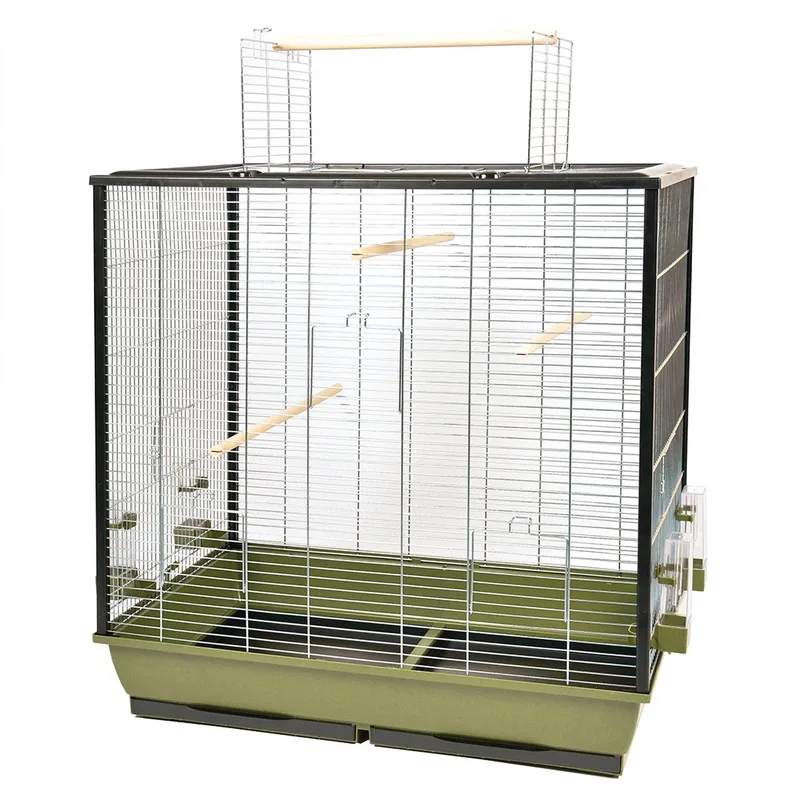 Vogelkooi Natural Fiona - Olijfgroen - 78x48,81,5cm de Duvo+ en Vert – photo produit