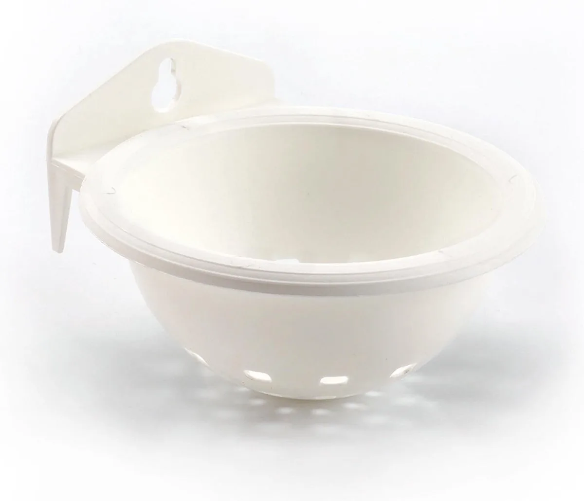 Vogelnest - Vogel - Nestje Plastiek Met Muurhaak 11,5x5,5cm - 1st de Duvo+ en Blanc – photo produit