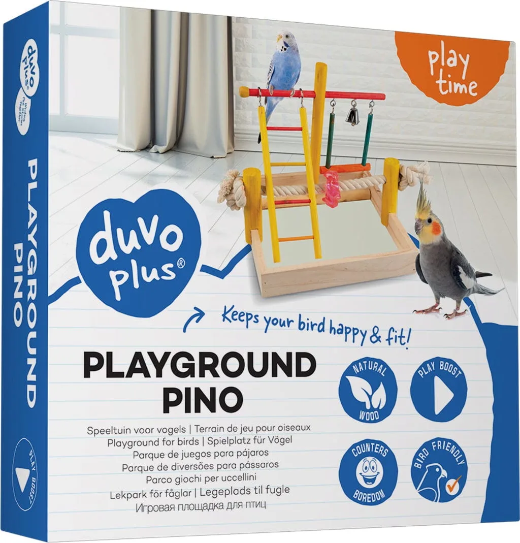 Plus Terrain de jeu en lin pour oiseaux 22,5x20 cm de Duvo+ – photo produit