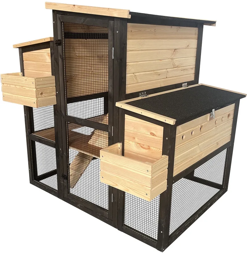 Woodland Design Kippenhok Cackleberry – Houten Buitenhok voor Kippen de Duvo+ en Hout – photo produit