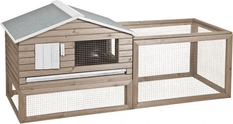 Woodland konijnenhok snoozer cottage 161x60x73cm by Duvo+ in Grey – product photo
