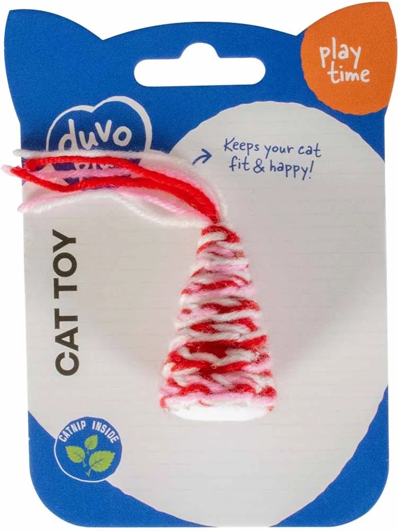 Wooly Piramide Met Catnip by Duvo+ in Red – product photo