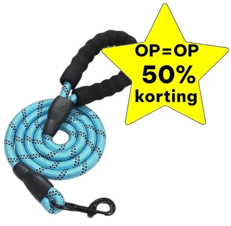 Reflecterende Hondenriem Soft Grip, Blauw by DWXL – product photo
