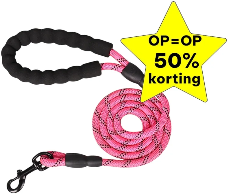 Reflecterende Hondenriem Soft Grip, Roze by DWXL – product photo