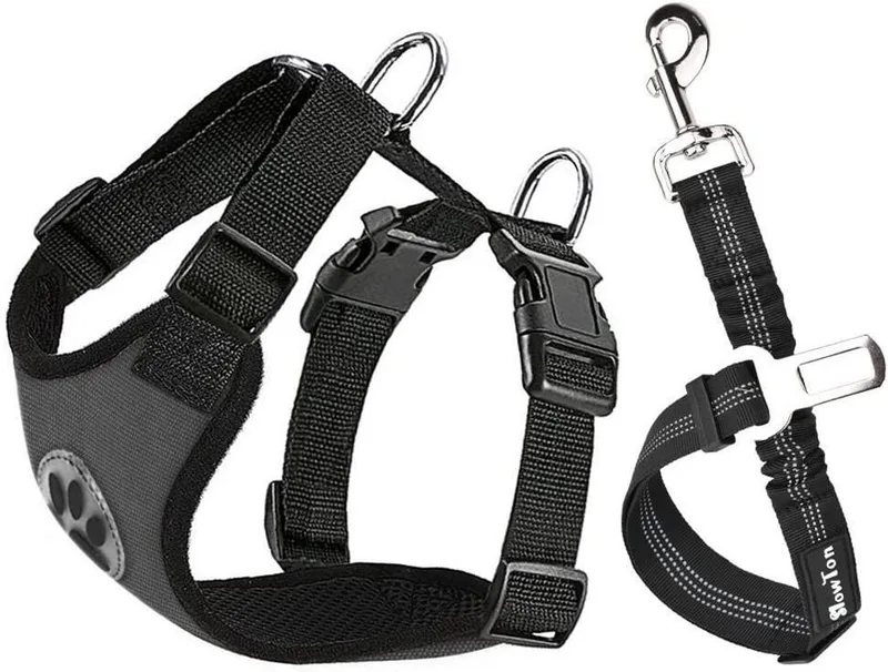 SlowTon Hondentuig met veiligheidsgordel Grijs by DWXL – product photo