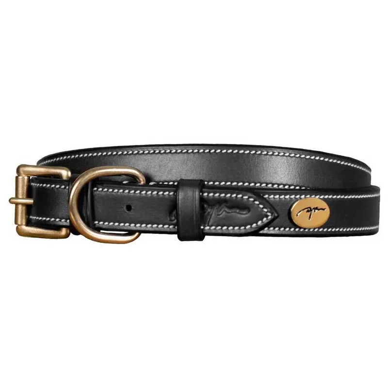 Flat Leather Hondenhalsband by Dy'on – product photo