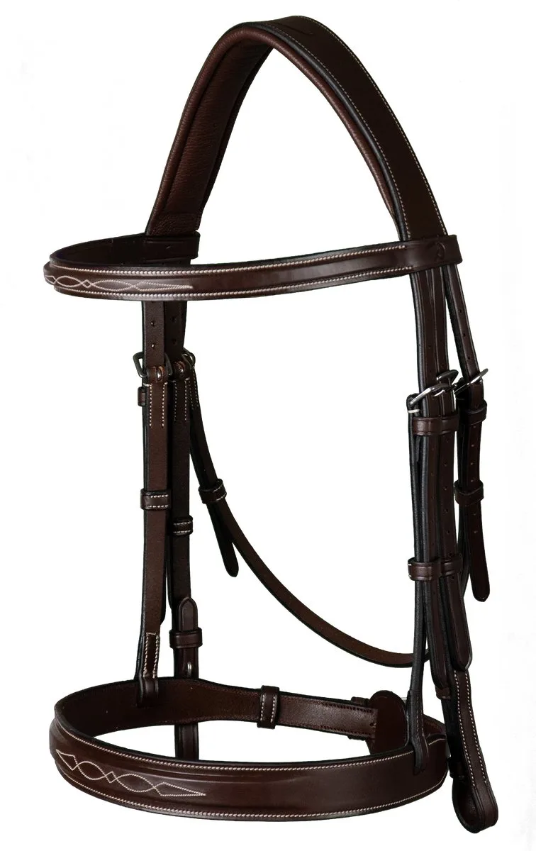 Hoofdstel Dy'on Cavesson Hunter Usc van Dy'on in Bruin – productfoto