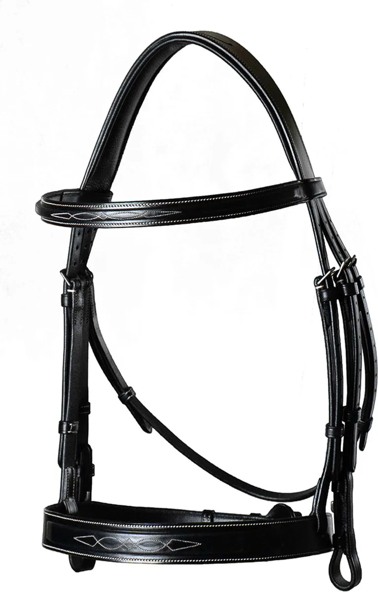 Hoofdstel Dy'on Cavesson Hunter Usc de Dy'on en Noir – photo produit