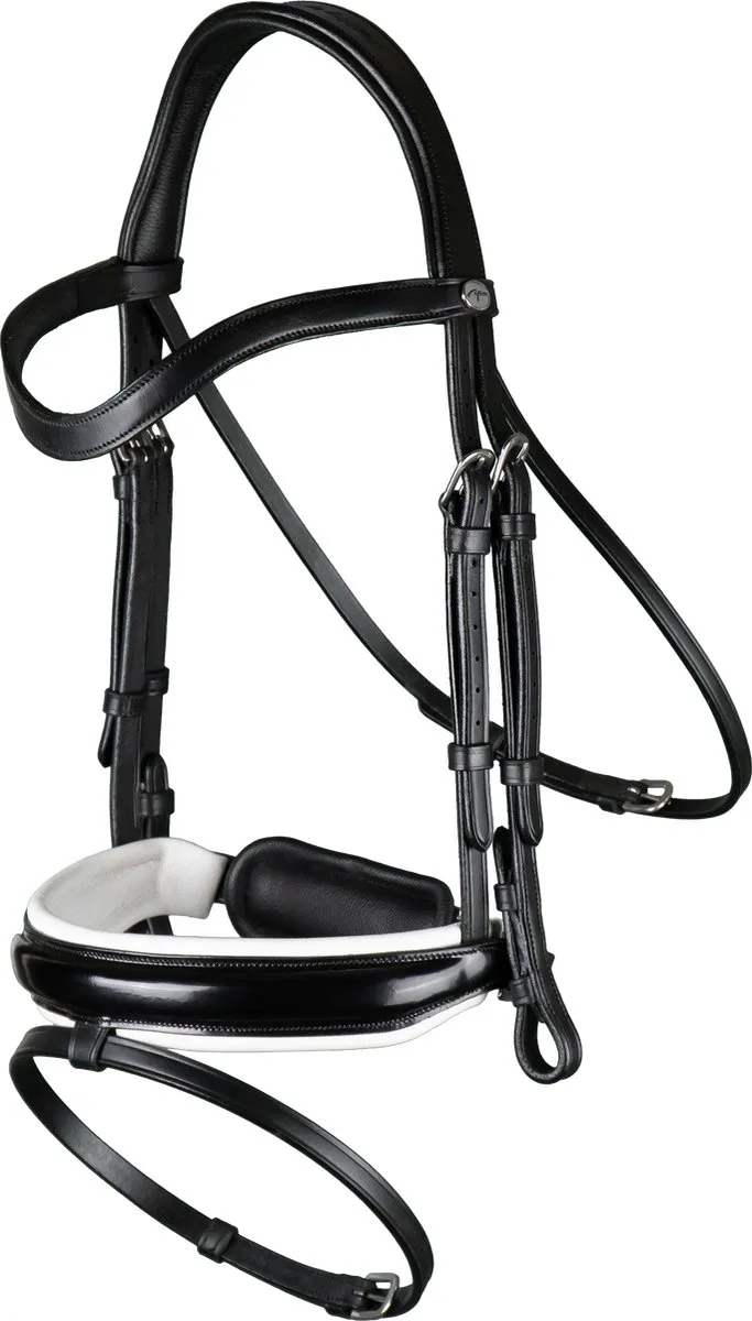 Hoofdstel Dy'on Working Collection Lak Large Crank With Flash van Dy'on in Zwart-wit – productfoto