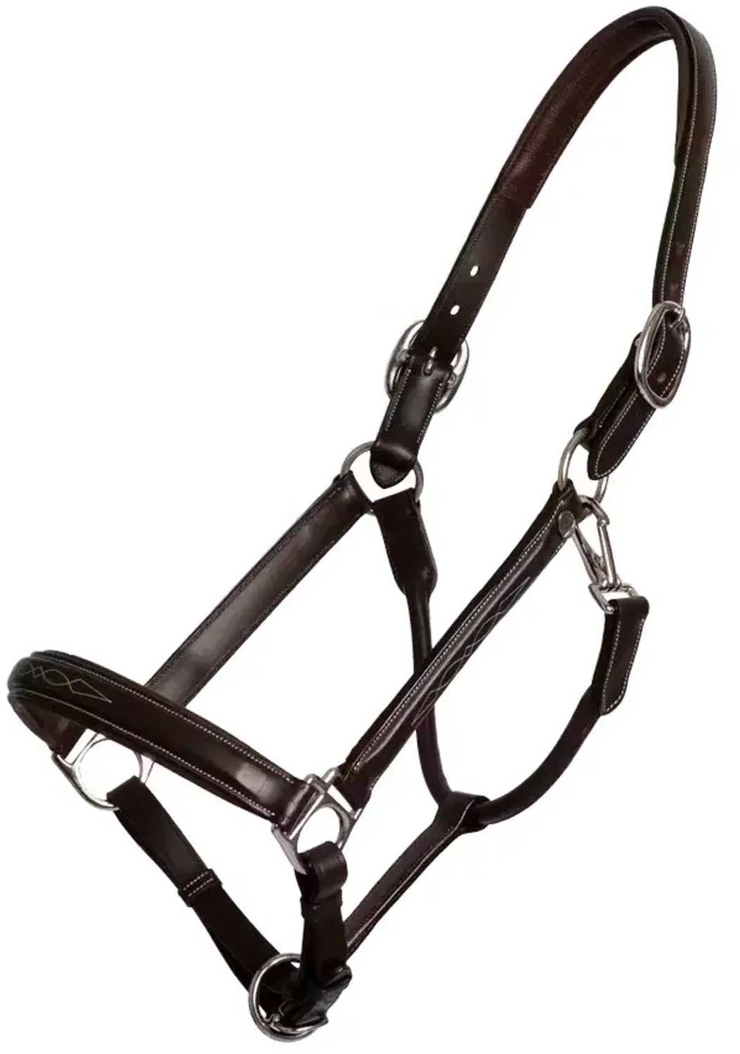 Leren halster voor paarden Dy'on Fancy Working Collection de Dy'on en Marron – photo produit