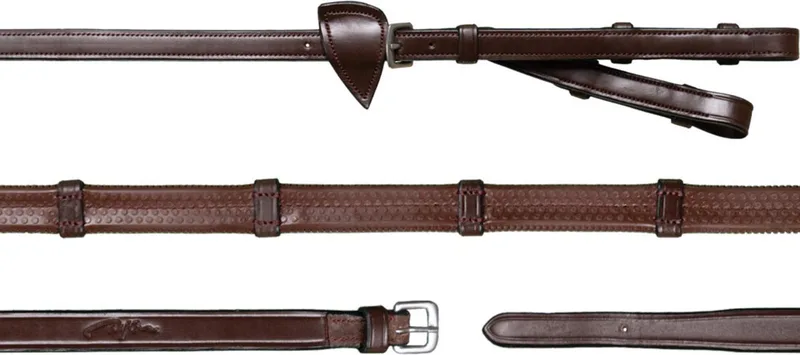 Teugels Dy'on Pelham Rubber Met Stops Nec by Dy'on in Brown – product photo