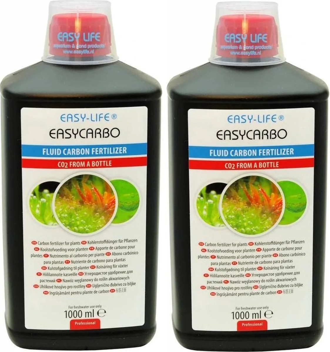 EasyCarbo 2x 1 liter van Easy Life in Zwart – productfoto