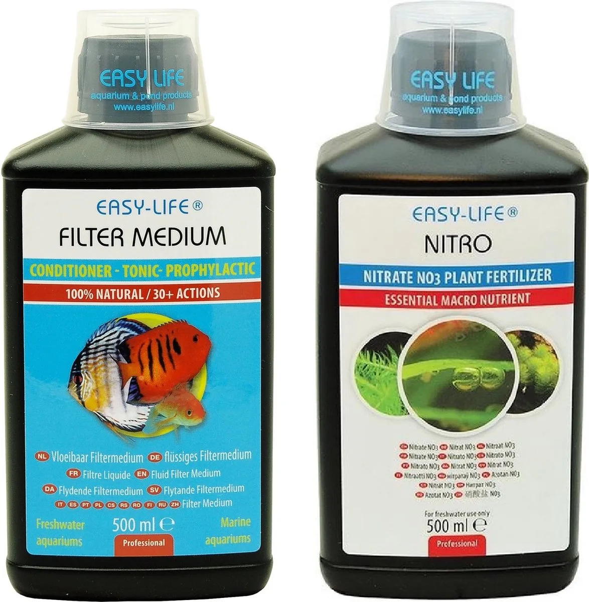 Filter Medium - Waterverbeteraar + Easy-Life - Nitro - 2x 500ml de Easy Life – photo produit