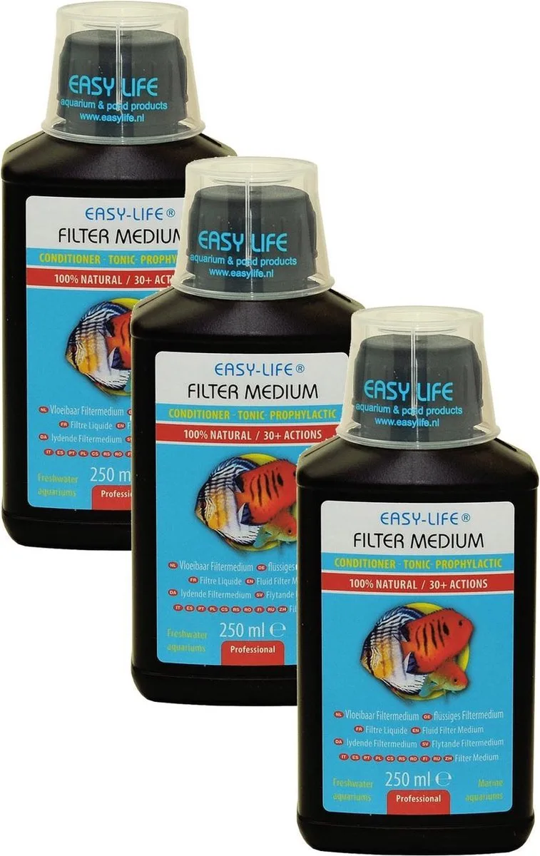 Filter Medium - Waterverbeteraars - 3 x 250 ml van Easy Life – productfoto