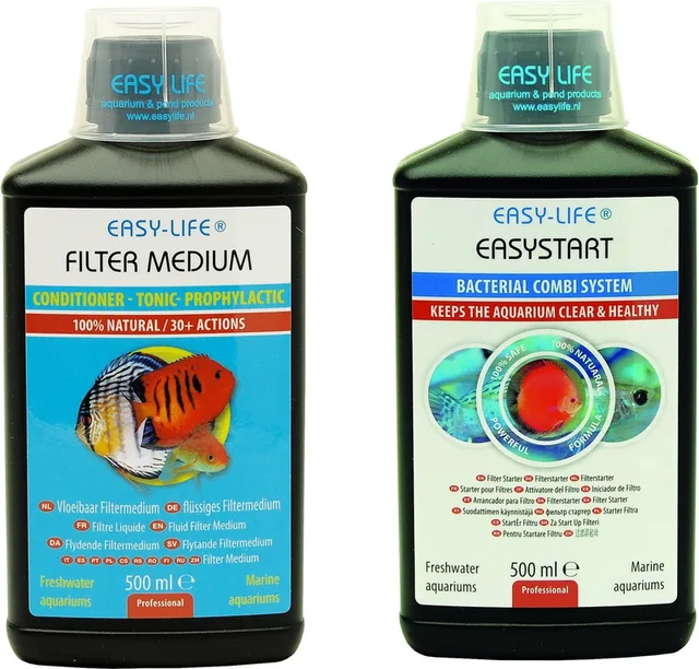 Filtermedium + Easy Start 500ml - Geeft het aquarium een vliegende start