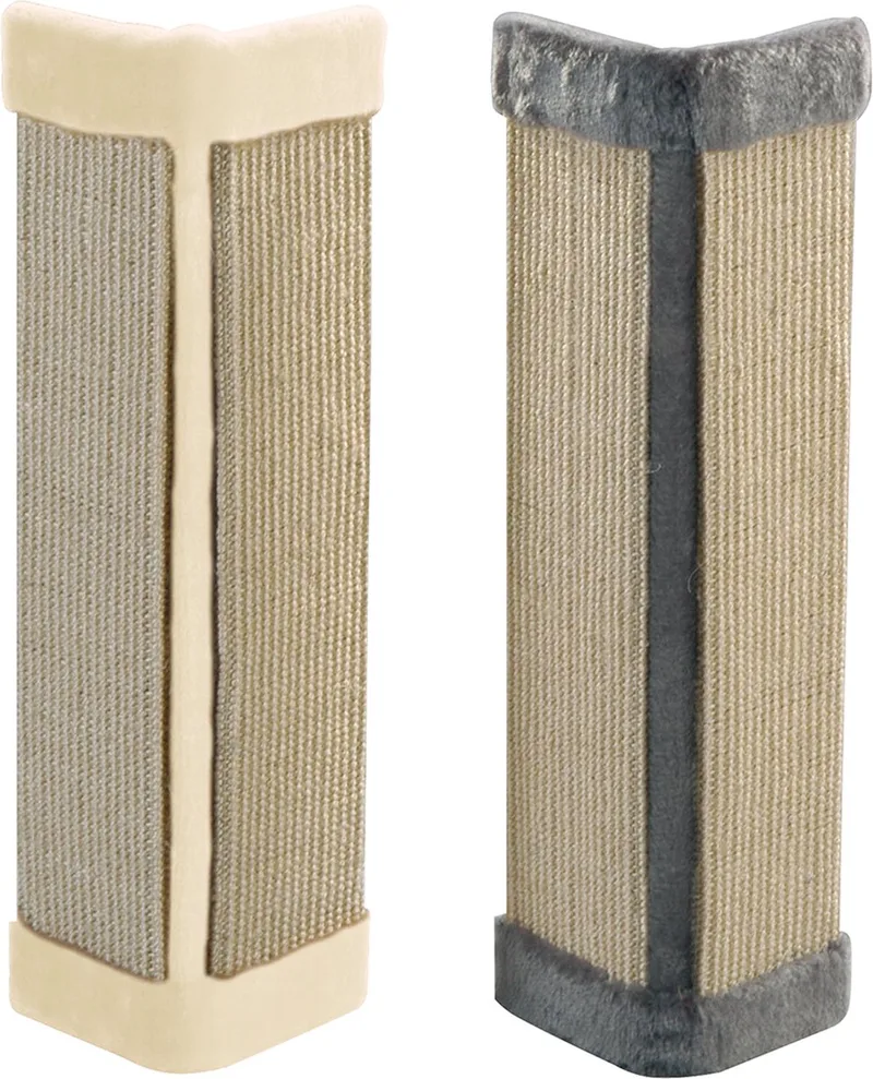 1 x Hoek krabplank met sisal - wit/roze of grijs de Ebi en Gemengde Kleuren – photo produit