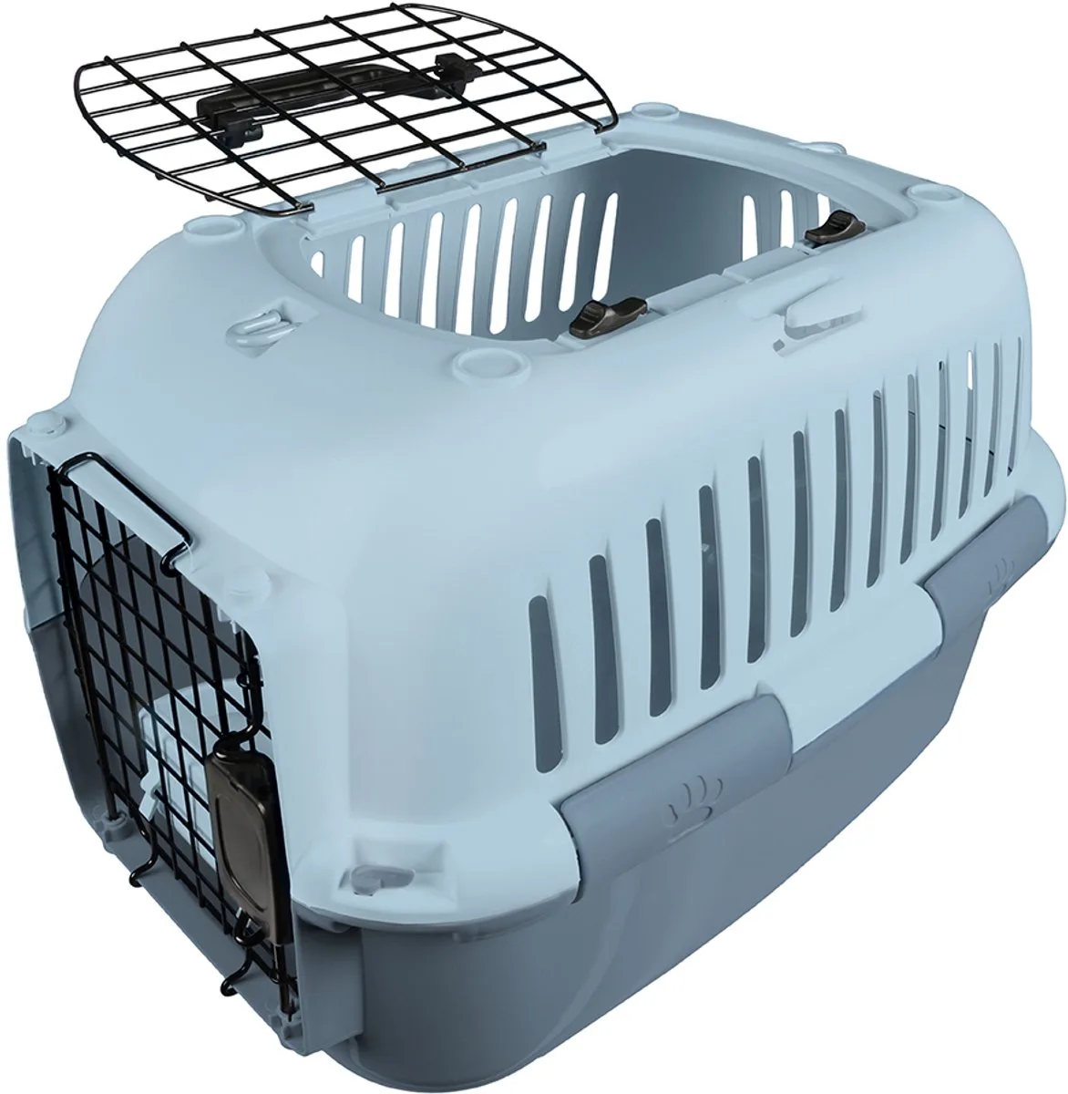 Hunde-Transportbox EBI Transportbox Adventurer - Blau Maße / max. Gewicht: 49 x 32 x von Ebi in Blau – Produktfoto