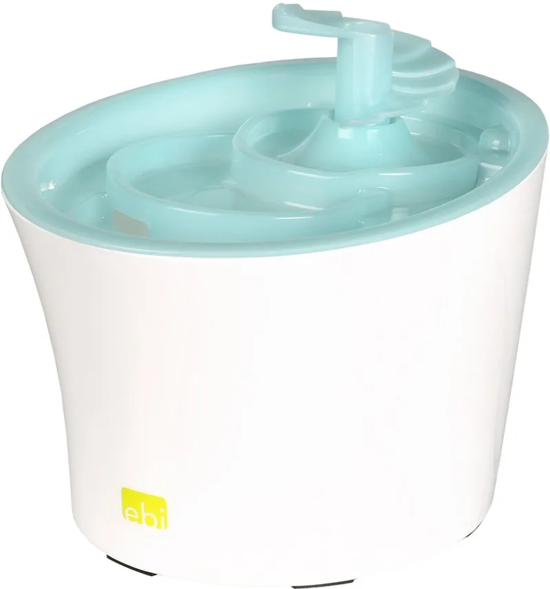 Drinkfontein Tugela voor Katten en Honden - Stil met Waterniveau-indicator - 3 Liter - incl. 2 Koolfilters de Ebi en Bleu – photo produit