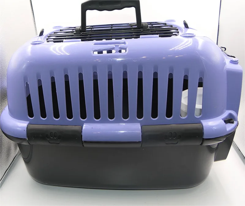 honden en kattentraveller, reisbench, carrier stevig en veilg voor katten en kleine honden en .. tot 10 kg blauw-zwart49 x 32 x 32 cm von Ebi in Blau – Produktfoto
