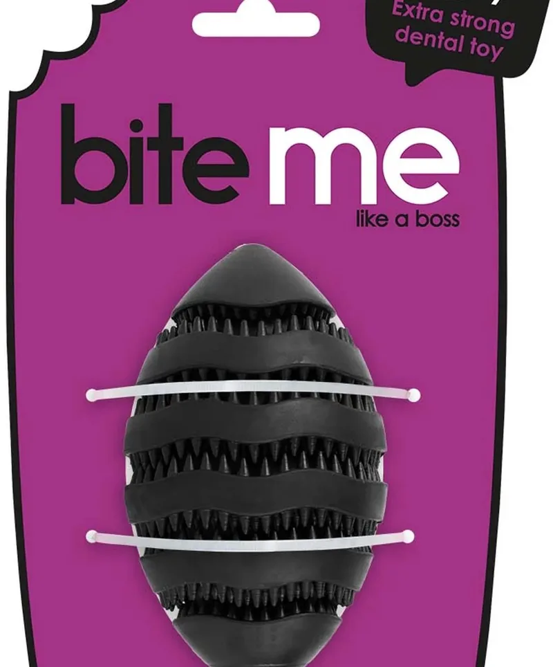Hondenspeelgoed Snackspeeltje Nibble me Rugby L by Ebi in Black – product photo