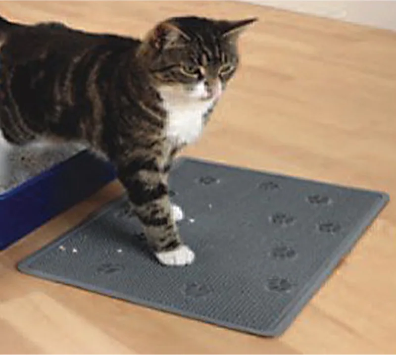 Kattenbakmat Rubber fra Ebi i Grå – produktbillede