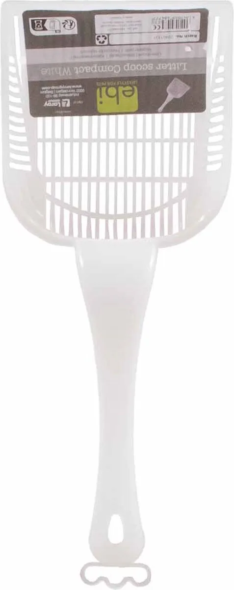 Kattenbakschep Compact 26x10,5cm de Ebi en Blanc – photo produit