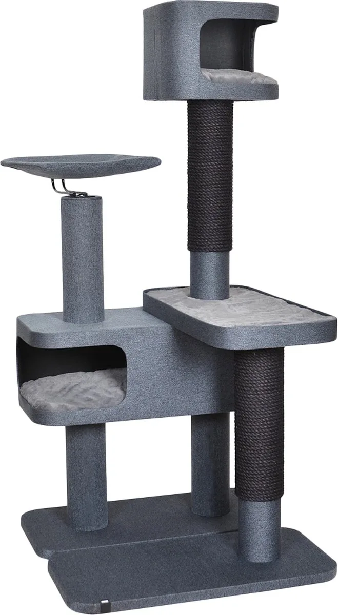 Krabpaal - Kat - Krabpaal Esja 85x85x176,5cm - 1st de Ebi en Noir, Anthracite – photo produit