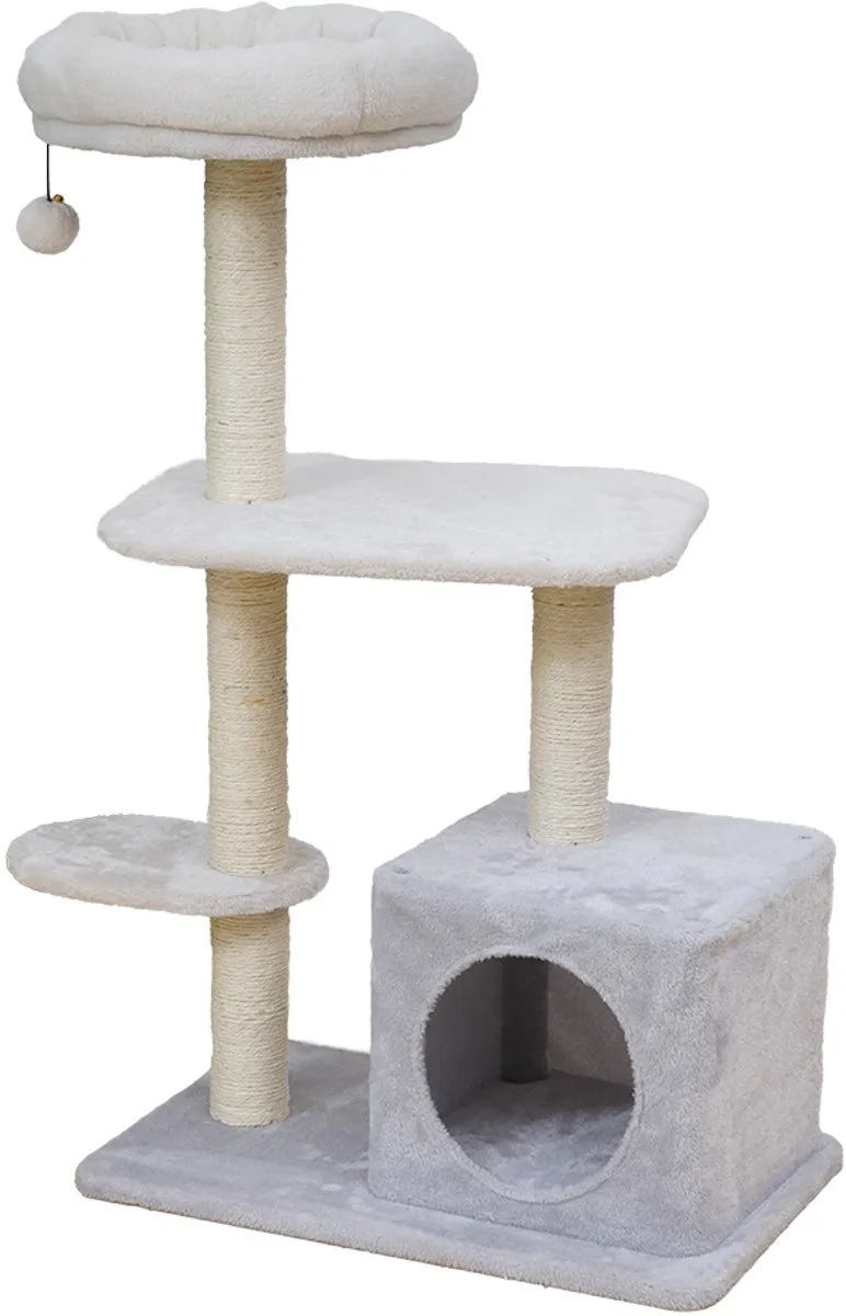 Krabpaal Salinas 58 x 38 x 97 cm - Kat by Ebi in Grey – product photo