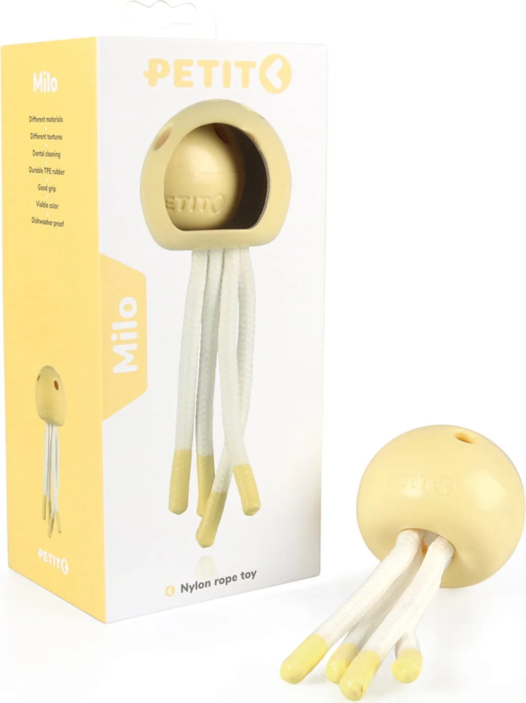 Petit Kauspielzeug Milo Gelb - 1 Stk de Ebi – photo produit