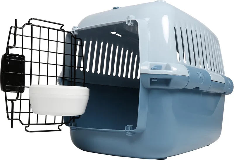 Reisbench - Hond - Transporter Adventurer 60 Serene Edition Xl - 57x38x38cm - Max. 12kg - 1st van Ebi in Blauw – productfoto