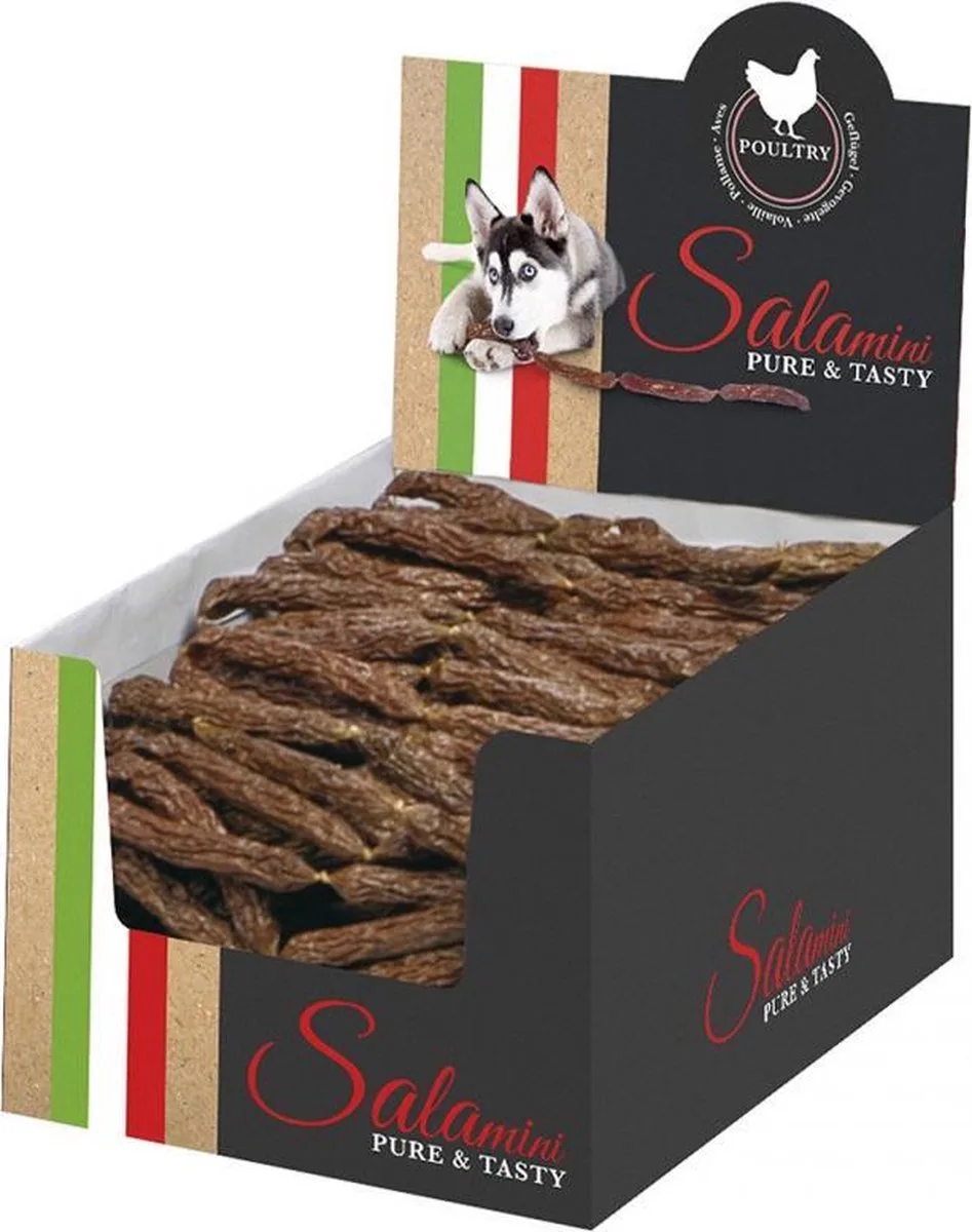 Salamini sausage string poultry, prijs is per doos vol. van Ebi – productfoto