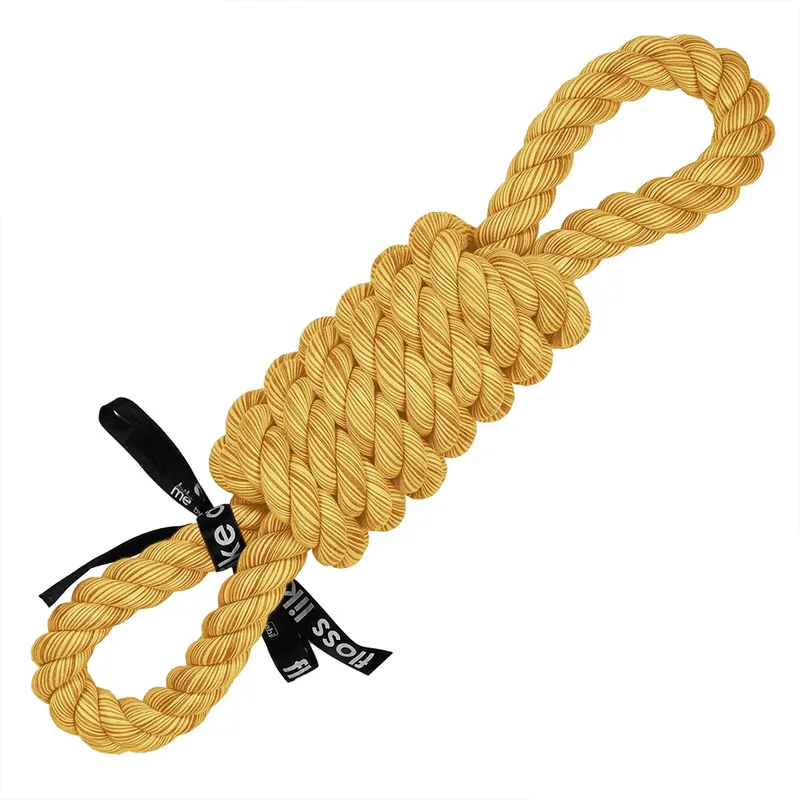 Speelgoed Voor Dieren - Hond - 'tug Life' Speeltouw 2 Lussen 42cm - 1st by Ebi in Yellow – product photo