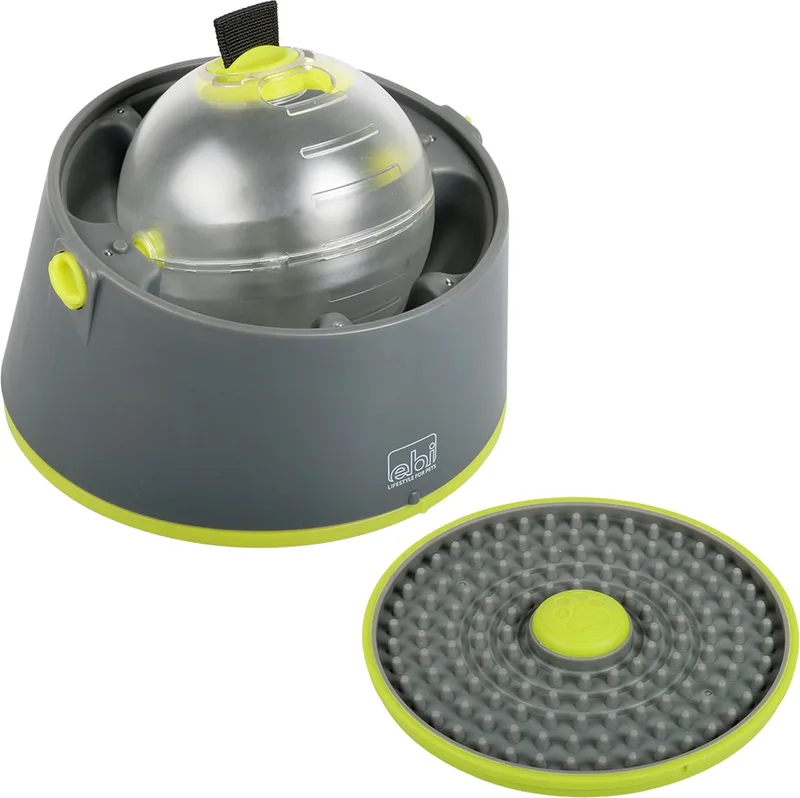 Speelgoed Voor Dieren - Hond - Twist & Lick Ball 18x18x17cm - 1st de Ebi en Gris – photo produit