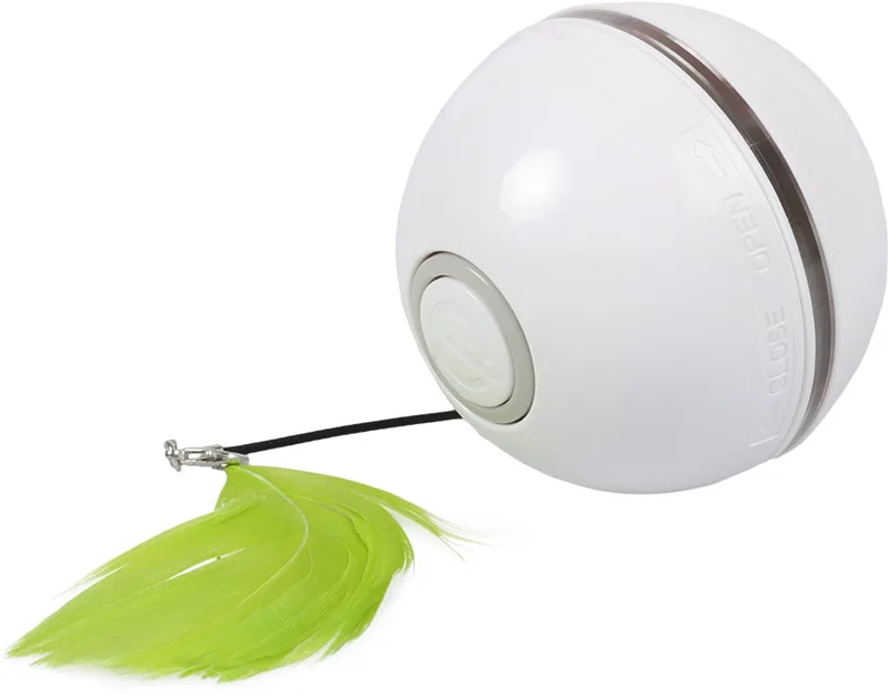 Speelgoed Voor Dieren - Kat - Ball Chaser 6,4x6,4x6,4cm - 1st by Ebi in White, Green – product photo